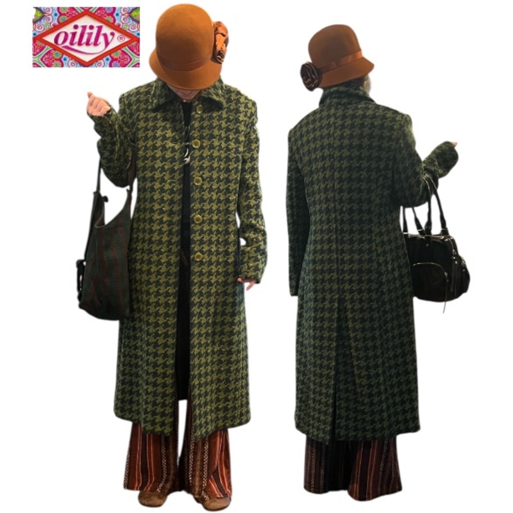 Oilily Houndstooth Wool/Carpet Coat 
42 or M-L - Picture 4 of 17